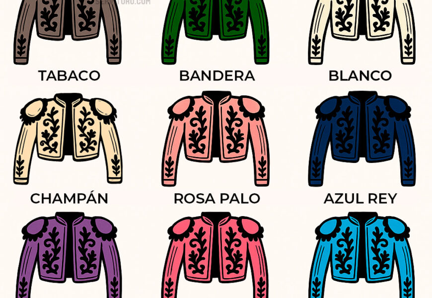 Los colores del traje de luces - colores taurinos - chaquetilla de torero