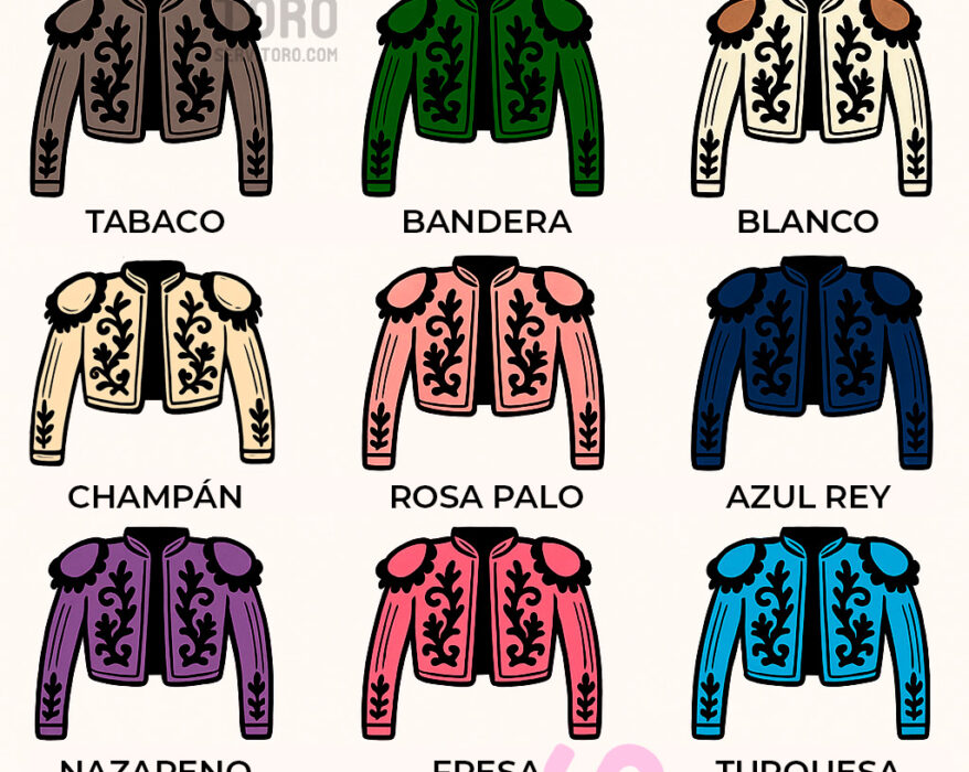 Los colores del traje de luces - colores taurinos - chaquetilla de torero