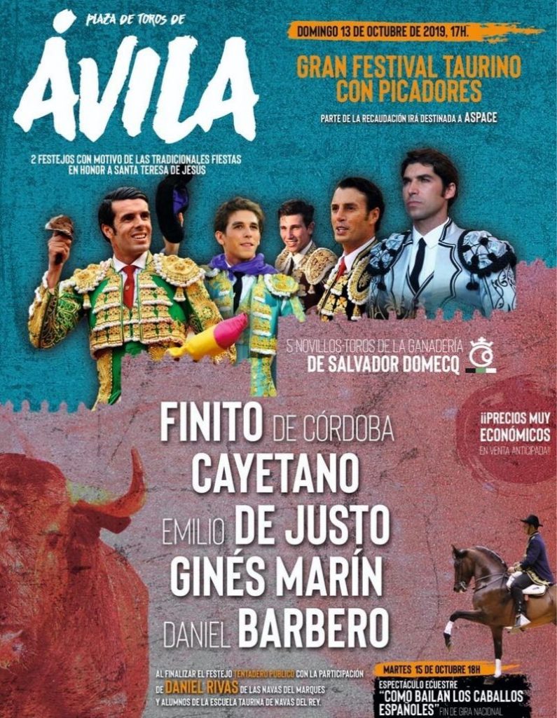 Festival taurino en Ávila.