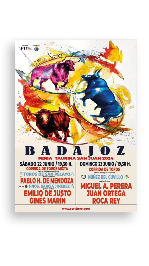Cartel toros Badajoz 2024