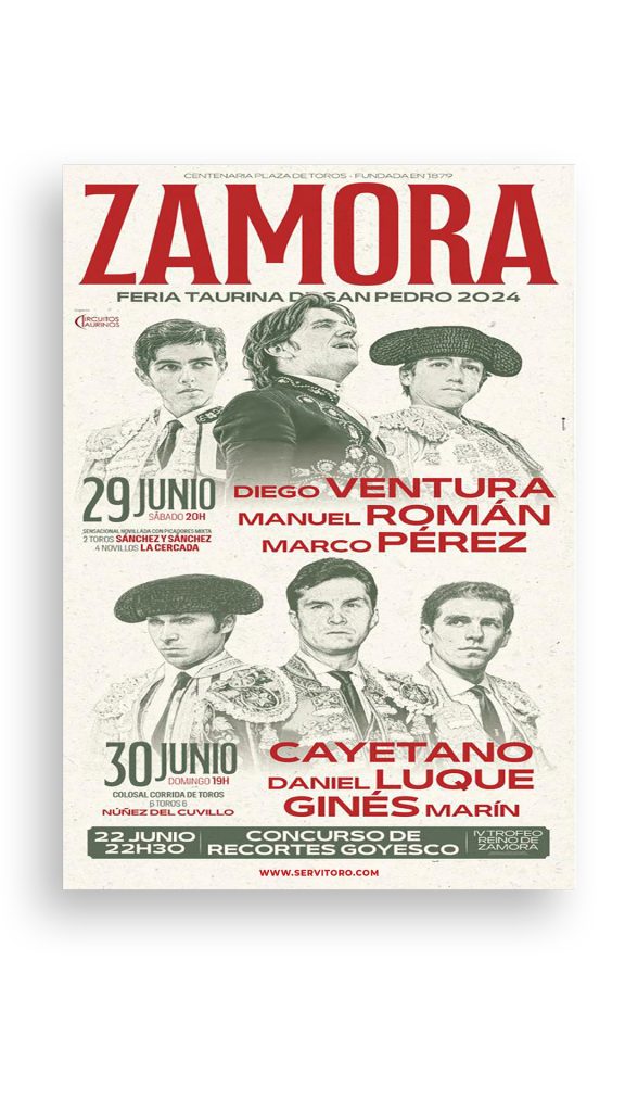 Cartel toros Zamora 2024