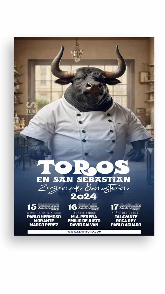 Cartel toros San Sebastián 2024