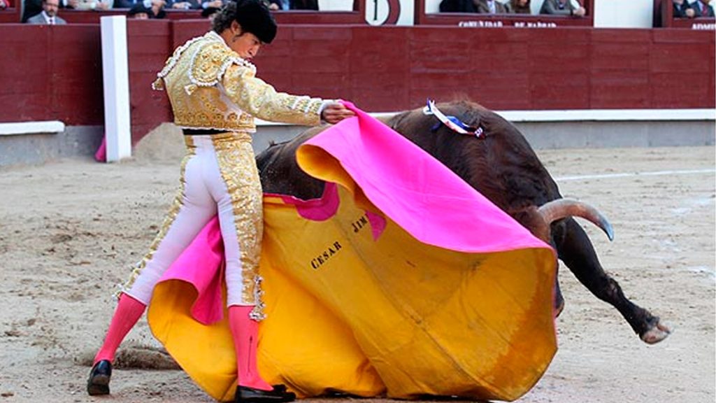 Imagen: lasventas.com – César Jiménez toreando en Madrid año 2015