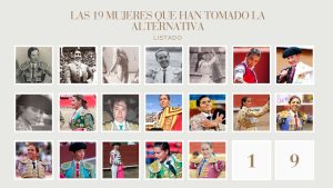 Las 19 mujeres que han tomado la alternativa