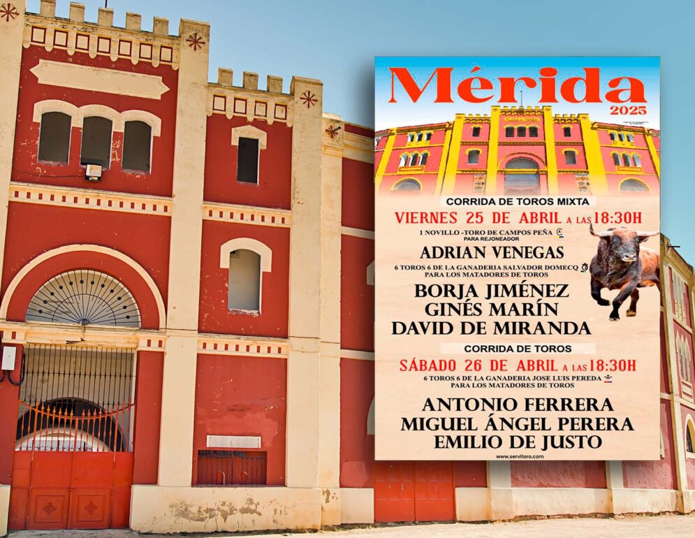 Plaza de toros de Mérida,  2 festejos taurinos en 2025