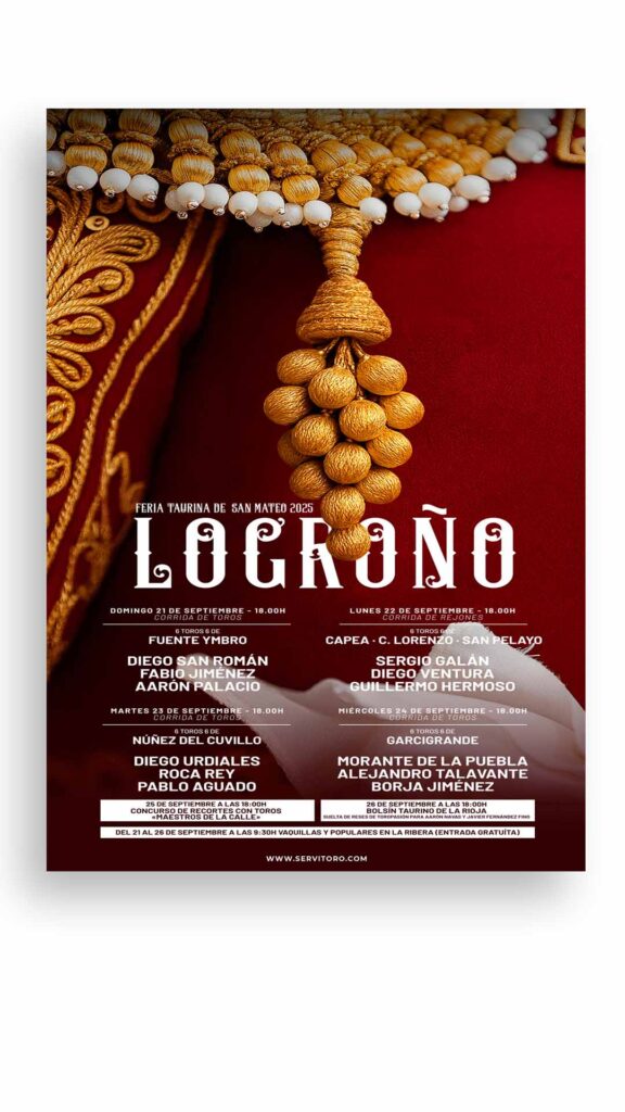 Carteles toros Logroño, Feria taurina de San Mateo 2025