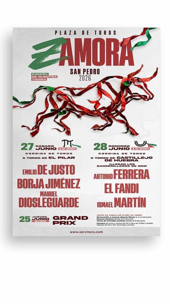 Toros en Zamora 2026